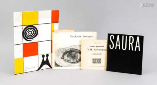 Mixed lot of four art books from the middle of the 20th century, ''50 Ans d'Édition deD.-H.