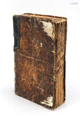 Buch, Russland, um 1700, Bibel? Pergament-Einband, ber. & best., unkollationiert, 31 x 20x 6 cm
