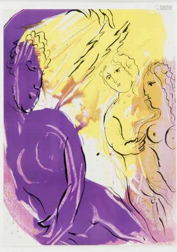 Marc Chagall (1887-1985), ''Angel in Paradise'', color lithograph from Verve, 1953, sheetdimensions: