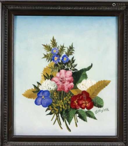 Gyorgy Stefula (1913-1999), Bouquet (1964), oil on cardboard, signed lower right ''G.Stefula '',