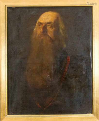 Franz Seraph von Lenbach (1836-1904), circle / school, portrait of a man. Portrait of anolder