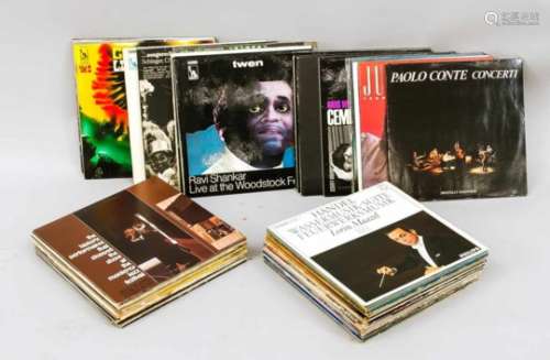 Sammlung von über 200 Vinyl-Schallplatten, darunter auch US-Pressungen. Jazz, klassikerder Rock- und