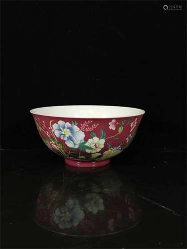 A Chinese Famille-Rose Porcelain Bowl