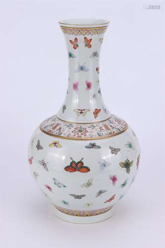 A Chinese Famille-Rose Porcelain Vase