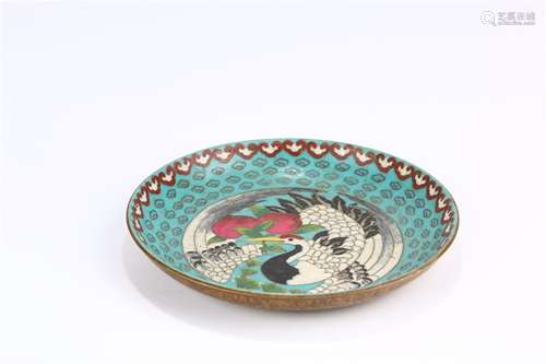 A Chinese Cloisonne Plate