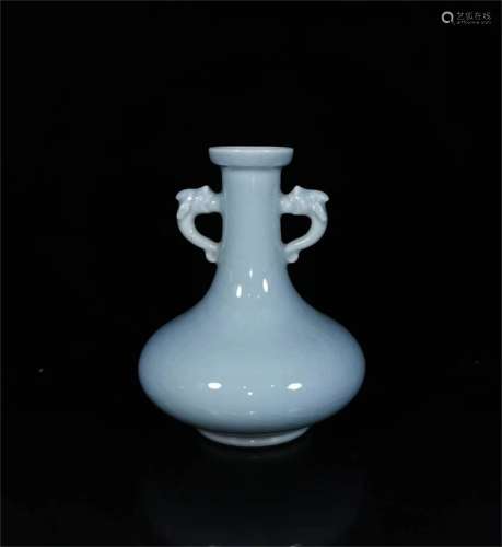 A Chinese Celadon Glazed Porcelain Vase