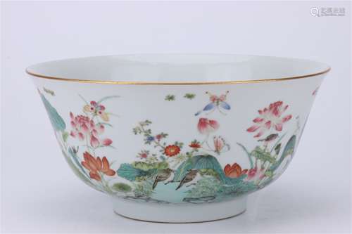 A Chinese Famille-Rose Porcelain Bowl