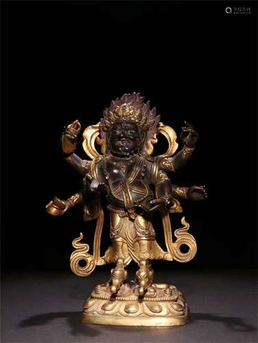 A Chinese Gilt Bronze Figure of Buddha