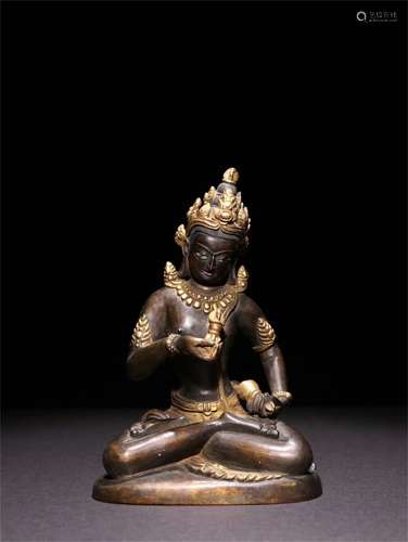 A Chinese Gilt Bronze Figure of Buddha