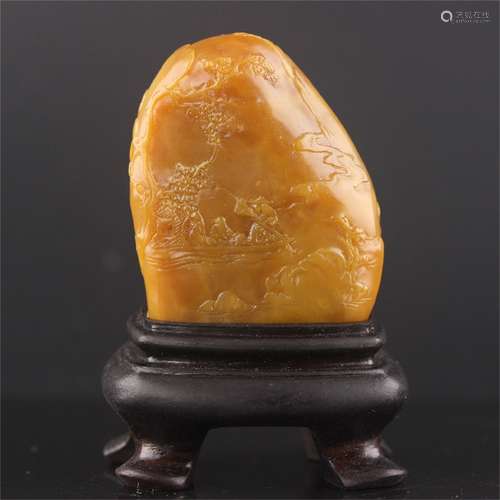 A Chinese Carved Stone Decoration