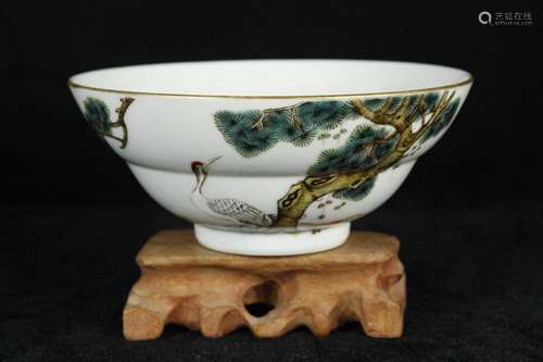 A Chinese Famille-Rose Porcelain Bowl