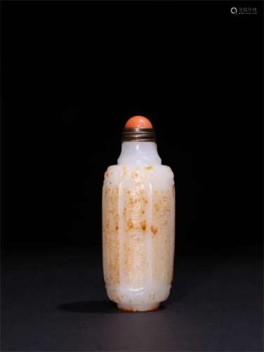 A Chinese Carved Jade Snuff Bottle