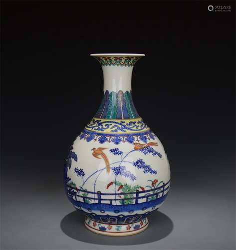 A Chinese Dou-Cai Porcelain Vase