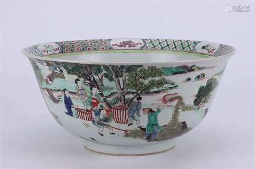 A Chinese Wu-Cai Glazed Porcelain Bowl