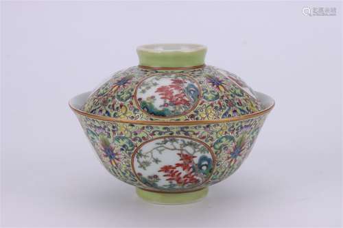 A Chinese Porcelain Bowl with Cover