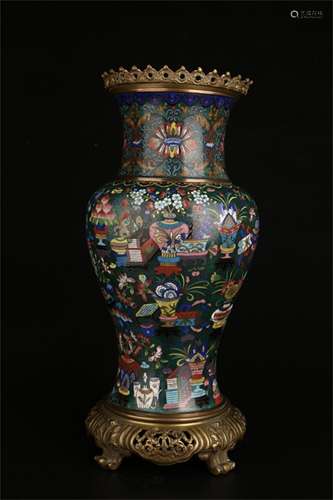 A Chinese Cloisonne Vase