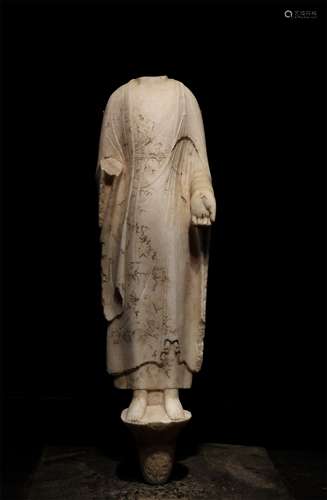 A Chinese Carved Stone Statue