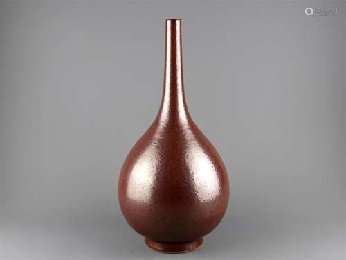 A Chinese Red Glazed Porcelain Vase