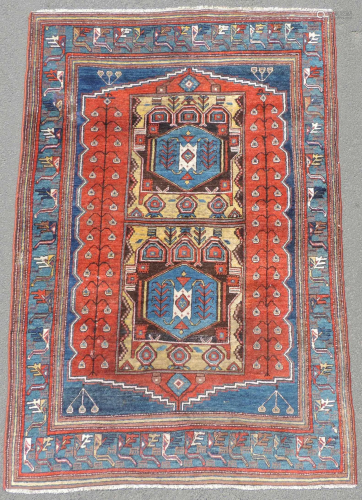 Shah - Savan village rug. Kurd. Old, around 1…