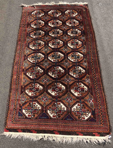 Baluch main carpet. Turkmen from Chorassan. …