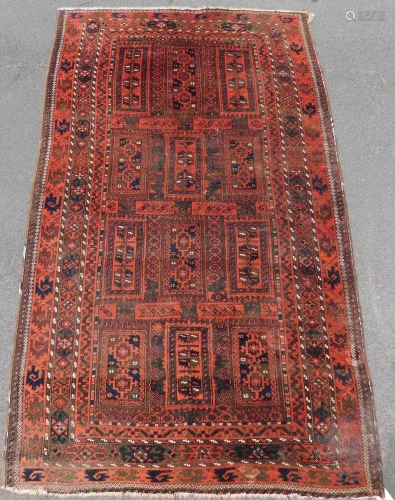 Baluch main carpet. Khorassan. Antique, aroun…
