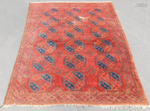 Ersari main carpet. Turkmenistan. Antique, mi…