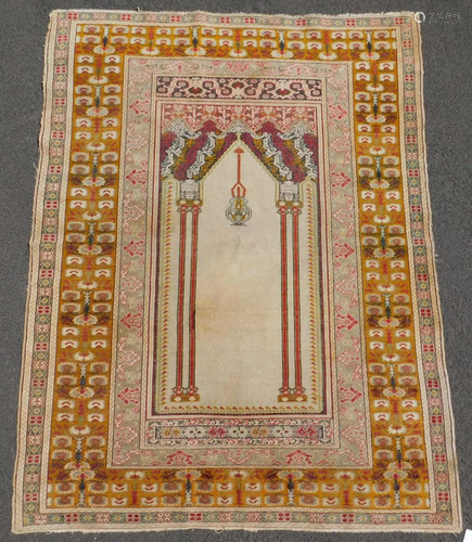 Gordes prayer rug. Turkey. Antique, 19th cent…