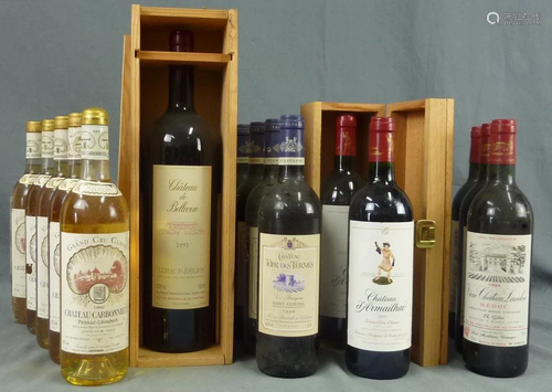 Interesting lot of aged Bordeaux red wine.…