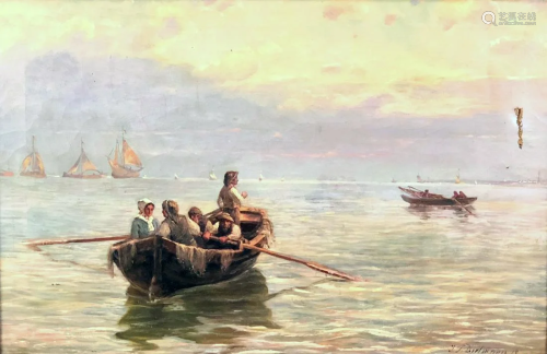 Julius DIELMANN (1862 - 1931). Fishers 19…