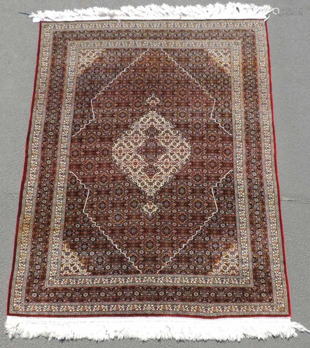 Keschan carpet. Silk. Extremely fine weave.