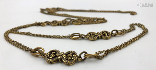 Costume chain. Proably gilded. 19th cent…