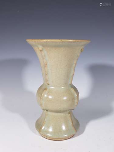 Chinese Glazed Porcelain Gu Vase