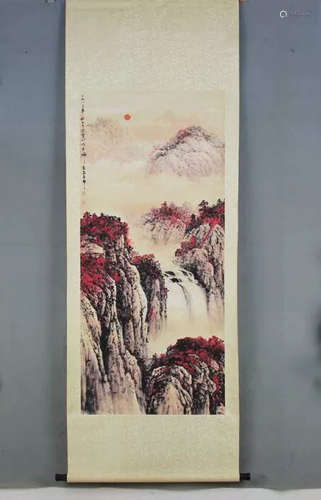 Chinese Ink Color Scroll