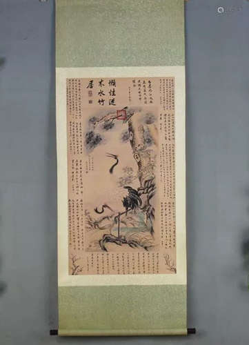 Chinese Ink Color Scroll Painting