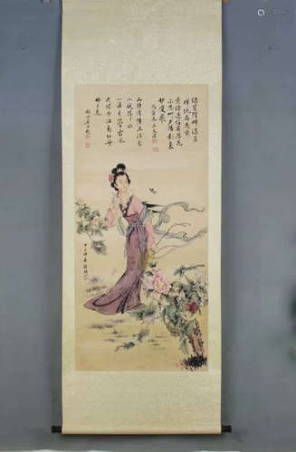 Chinese Ink Color Scroll Painting