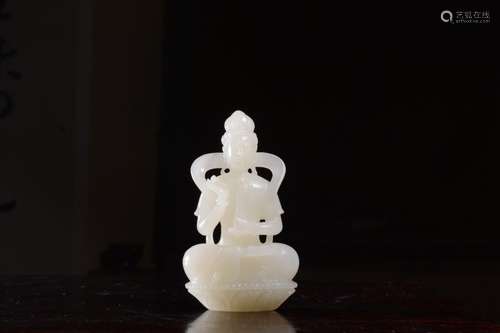 Chinese Hetian Jade Guanyin