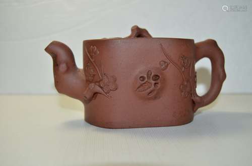 CHINESE YIXING ZISHA TEAPOT,MARK