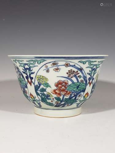 Chinese Doucai Porcelain Bowl,Mark