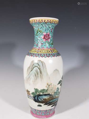 Chinese Famille Rose Porcelain Vase