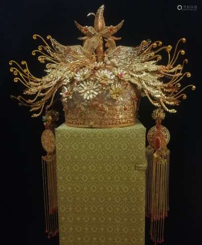 Chinese Gilt Crown