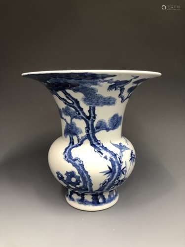 Chinese Blue and White Porcelain Vase