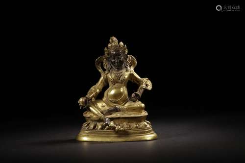 Qing Chinese Gilt Bronze Buddha