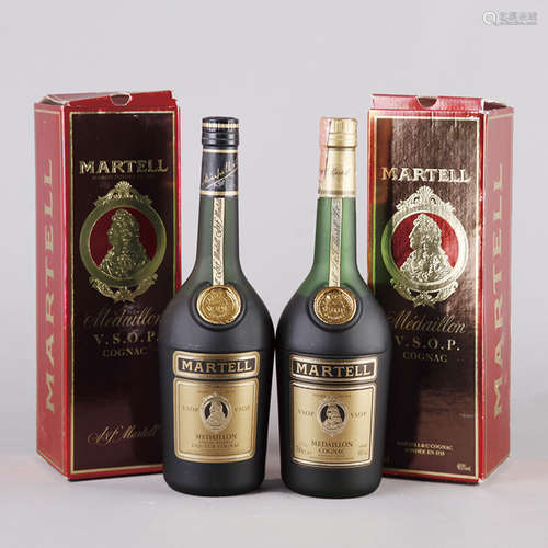 80年代 Martell V.S.O.P Medaillon Old Fine Cognac 二件