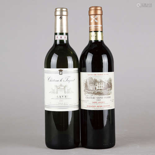 Mis En Bouteilles Au Chateau 1989 Chateau Saint Pierre & 1993 Graves