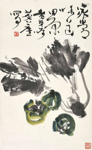 许麟庐（1916～2011）家常味道 镜片 设色纸本