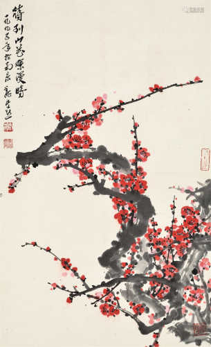 魏紫熙（1915～2002）1995年作 待到山花烂漫时 立轴 设色纸本