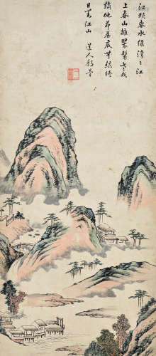 黎简（1747～1799）一江春水 立轴 设色纸本
