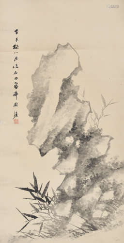 周铁珊（1862～1936）壬子 1912年作 临石田画本 镜片 水墨纸本