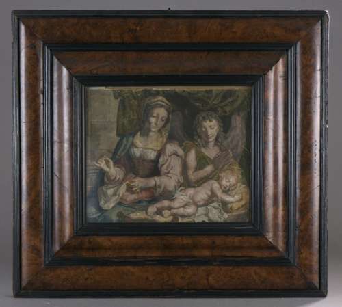 XVIIth century FRENCH school Virgin and Child ador…