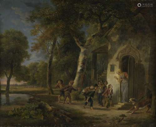 Jean Louis DEMARNE (1752 1829) Le petit Poucet Oil…